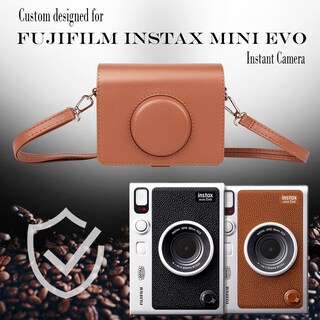 Foto 7 | Foto 7 | Funda Para Cámara Rieibi Instax Mini Evo Vintage Piel Sintética Color Marrón - Venta Internacional.