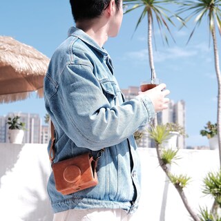 Foto 4 | Foto 4 | Funda Para Cámara Rieibi Instax Mini Evo Retro Piel Sintética Color Marrón - Venta Internacional.