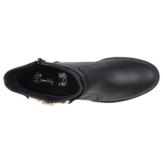 Foto 4 | Foto 4 | Botín Corto De Piel Para Dama Lady Dominiq Mod. 2355 Negro Elegante Herraje