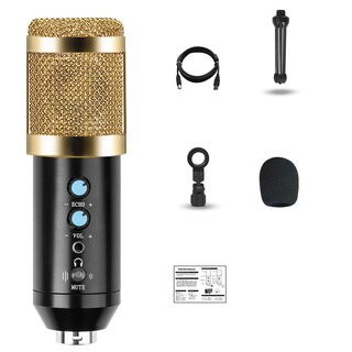 Foto 4 | Foto 4 | Micrófono De Condensador Bm858 Studio Con Supercardioide Dorado - Venta Internacional.