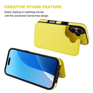 Foto 4 | Foto 4 | Funda Tipo Cartera Onetop Compatible Con Iphone 16 De 6.1 Pulgadas Color Amarillo - Venta Internacional.