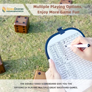 Foto 5 | Foto 5 | Juego De Dados Giant Yard Spexdarxs Con Marcador Y Bolsa Para Toda La Familia - Venta Internacional.