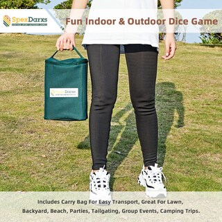Foto 6 | Foto 6 | Juego De Dados Giant Yard Spexdarxs Con Marcador Y Bolsa Para Toda La Familia - Venta Internacional.