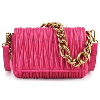 Foto 1 | Foto 1 | Bolso Bandolera Acolchado De Piel Sintética Rosa Intenso - Venta Internacional.