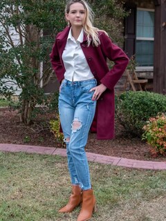 Foto 4 | Foto 4 | Abrigo Largo Y Grueso De Lana Para Mujer Coat Jenkoon - Venta Internacional.