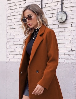 Foto 5 | Foto 5 | Chaqueta Coat Hooever Para Mujer De Lana Con Solapa Y Muesca Talla Xs - Venta Internacional.