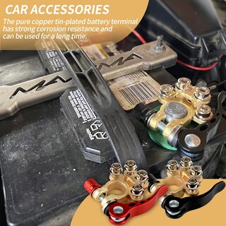 Foto 6 | Foto 6 | Conector De Terminal De Batería De Coche Singaro 4 Way Gold-a - Venta Internacional.