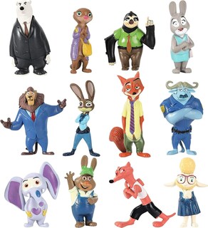 Foto 1 | Foto 1 | Conjuntos De Figuras Cake Toppers Perftsally Zootop Para Fiesta De Cumpleaños - Venta Internacional.