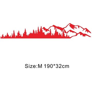 Foto 7 | Foto 7 | Adhesivo Para Coche Wilove Mountain Forest Con Estampado De Vinilo 2 Unidades Color Rojo - Venta Internacional.