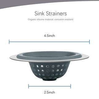 Foto 2 | Foto 2 | Coladores De Fregadero Meiwan De Silicona Y Acero Inoxidable De 4 5 Cm De Diámetro. - Venta Internacional.