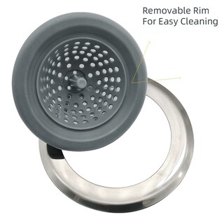 Foto 4 | Foto 4 | Coladores De Fregadero Meiwan De Silicona Y Acero Inoxidable De 4 5 Cm De Diámetro. - Venta Internacional.