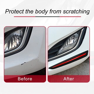Foto 5 | Foto 5 | Cinta Protectora Universal Antiarañazos Para Parachoques  2 Unidades  Color Negro - Venta Internacional.
