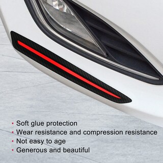 Foto 6 | Foto 6 | Cinta Protectora Universal Antiarañazos Para Parachoques  2 Unidades  Color Negro - Venta Internacional.