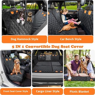 Foto 3 | Foto 3 | Funda De Asiento De Coche Para Perros Wowbabepets  Asiento Trasero Convertible 5 En 1 - Venta Internacional.