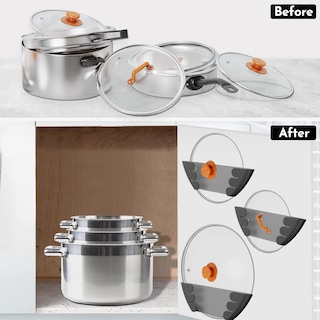 Foto 6 | Foto 6 | Organizador De Tapas Para Ollas Niceyos  Universal  Mejorado  Patentado  Paquete De 6 - Venta Internacional.