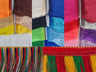 Foto 6 | Foto 6 | Chainette Monidoor Con Ribete De Flecos 15 Cm Y 10 M Para Costura Artesanal - Venta Internacional.