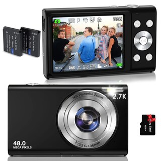 Foto 1 | Foto 1 | Cámara Digital Jckduhan 2.7k Hd 48mp Con Tarjeta De Memoria De 32gb - Venta Internacional.