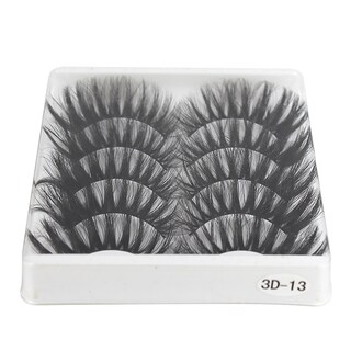 Foto 1 | Foto 1 | Pestañas Gruesas En 3d Paquete De 5 Pares Negras #3d - Venta Internacional.