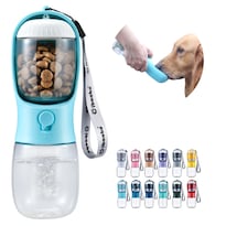 Botella De Agua Para Perros Cibaabo Con Recipiente De Comida 300 Ml/560 Ml - Venta Internacional.