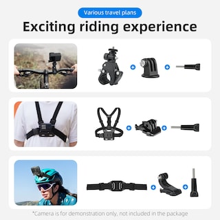 Foto 7 | Foto 7 | Kit De Accesorios Para Cámaras De Acción Con Funda Impermeable Para Gopro - Venta Internacional.