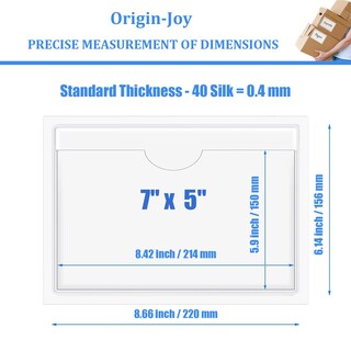 Foto 2 | Foto 2 | Bolsillos Autoadhesivos Para Etiquetas Indexadoras Origin-joy 50 Piezas (7 X 5 Cm) - Venta Internacional.