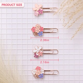 Foto 6 | Foto 6 | Marcapapeles Meilizurl Sakura Pink Flowers X4 - Venta Internacional.