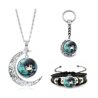 Foto 1 | Foto 1 | Conjunto De Joyas Rengoser Muichiro Collar  Pulsera Y Llavero - Venta Internacional.