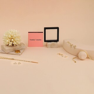 Foto 7 | Foto 7 | Set De Pendientes De Tuerca Freekiss Gold Para Mujer Hipoalergénicos - Venta Internacional.