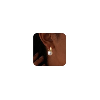 Foto 1 | Foto 1 | Pendientes Koperin Dainty Drop Pearl Chapados En Oro De 14 Quilates Para Mujer - Venta Internacional.