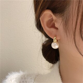 Foto 3 | Foto 3 | Pendientes Koperin Dainty Drop Pearl Chapados En Oro De 14 Quilates Para Mujer - Venta Internacional.