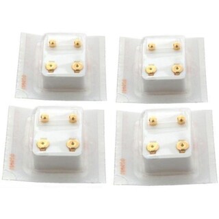 Foto 1 | Foto 1 | Piercing Studex Chapado En Oro De 24 Quilates Con Forma De Bola 4 Pares - Venta Internacional.