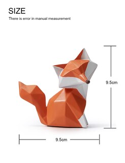 Foto 2 | Foto 2 | Estatuilla Haucoze Fox Animal Arts De Poliresina  10 Cm - Venta Internacional.