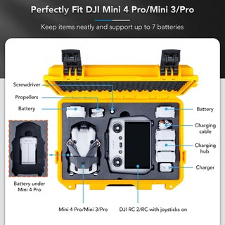Foto 2 | Foto 2 | Funda Rígida Impermeable Lykus Titan Mm410 Para Dji Mini 4 Pro/3/pro - Venta Internacional.