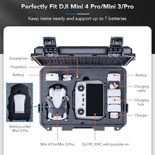 Foto 2 | Foto 2 | Funda Rígida Impermeable Lykus Titan Mm410 Para Dji Mini 4 Pro/mini 3/pro - Venta Internacional.