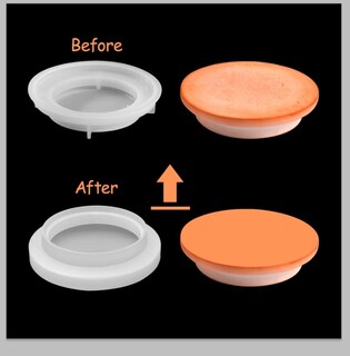 Foto 2 | Foto 2 | Moldes Para Tarros De Velas Baborui Hormigón De Silicona Con Tapa Para Vela - Venta Internacional.