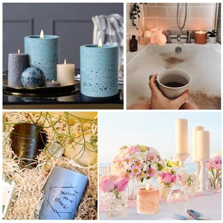 Foto 7 | Foto 7 | Moldes Para Tarros De Velas Baborui Hormigón De Silicona Con Tapa Para Vela - Venta Internacional.
