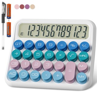 Foto 1 | Foto 1 | Calculadora Decklit Pantalla Lcd Mecánica De 12 Dígitos Con Inclinación De 15° - Venta Internacional.