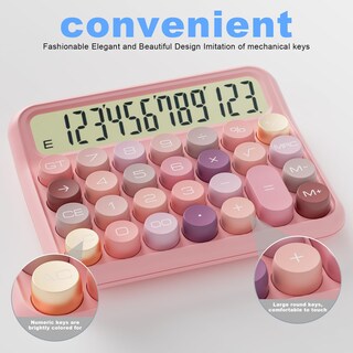 Foto 3 | Foto 3 | Calculadora Decklit Pantalla Lcd Mecánica De 12 Dígitos Con Inclinación De 15° - Venta Internacional.