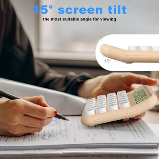 Foto 6 | Foto 6 | Calculadora Mecánica Decklit De 12 Dígitos Con Pantalla Lcd De 5 Pulgadas Color Rosa - Venta Internacional.