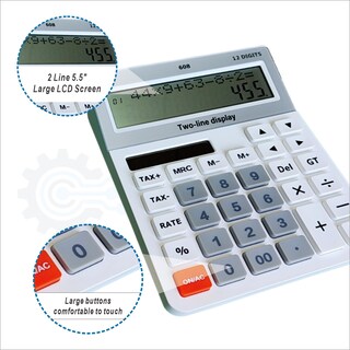 Foto 5 | Foto 5 | Calculadora Decklit: Cálculo Único De 120 Pasos Y 12 Dígitos - Venta Internacional.