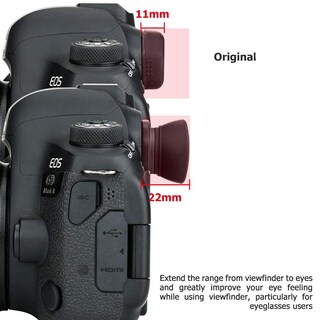 Foto 3 | Foto 3 | Sombra De Ojos Con Visor Y Cámara Para Canon Eos 6dm2 5dm2 - Venta Internacional.