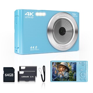 Foto 1 | Foto 1 | Cámara Digital Smartklik Fhd 4k De 44 Mp Con Tarjeta Sd De 64 Gb Con Zoom 16x - Venta Internacional.