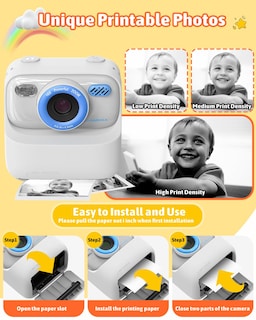 Foto 6 | Foto 6 | Cámara Para Niños Mgaolo Magolo Con Impresión Instantánea De Fotos Y Vídeos Hd  Color Blanco - Venta Internacional.