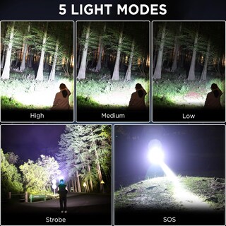 Foto 4 | Foto 4 | Linterna Frontal Nj Forever Led Recargable 900000 Lúmenes Resistente Al Agua - Venta Internacional.