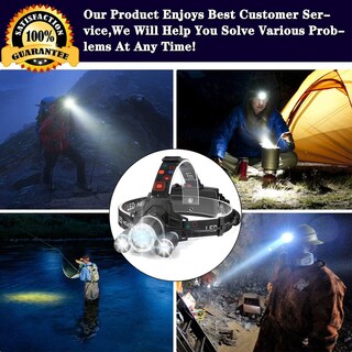 Foto 7 | Foto 7 | Linterna Frontal Ikaama K3 De 6000 Lúmenes Recargable Resistente Al Agua A 90° - Venta Internacional.