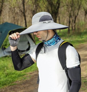 Foto 2 | Foto 2 | Gorro De Sol Leotruny Wide Brim Upf50+ Impermeable Para Hombre - Venta Internacional.