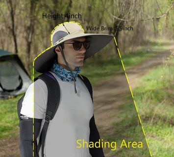 Foto 3 | Foto 3 | Gorro De Sol Leotruny Wide Brim Upf50+ Impermeable Para Hombre - Venta Internacional.