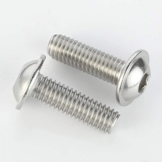 Foto 3 | Foto 3 | Tornillos M6 X 20 Mm Con Cabezal De Botón Con Brida Enchufe De Acero Inoxidable - Venta Internacional.