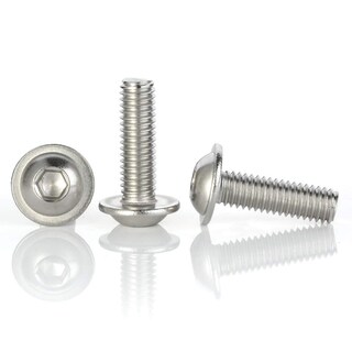 Foto 4 | Foto 4 | Tornillos M6 X 20 Mm Con Cabezal De Botón Con Brida Enchufe De Acero Inoxidable - Venta Internacional.