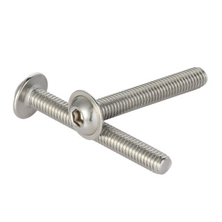 Foto 5 | Foto 5 | Tornillos M6 X 20 Mm Con Cabezal De Botón Con Brida Enchufe De Acero Inoxidable - Venta Internacional.